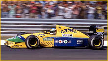 Гран При Италии 1991. Шумахер за рулём Benetton